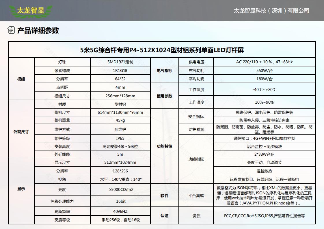 P4-512X1024型材铝系列单面LED灯杆屏_02.jpg